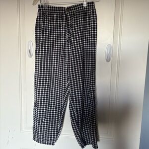 Black And White Gingham Pants